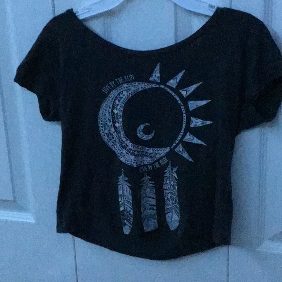 Graphic crop top - Picture 1 of 4
